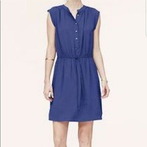 LOFT Cobalt Drawstring Dress XSP